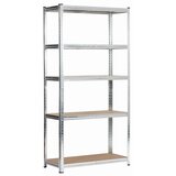 AKORD Kovinski Regal, Srebrna, (5000332506) | Shoptok.si