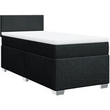  Krevet s oprugama i madracem crni 100 x 200 cm od tkanine | shoptok.hr