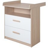 Roba Bijela/u prirodnoj boji dječja komoda u dekoru hrasta s promjenjivim stolom 88x98x75 cm Cabane – | shoptok.hr