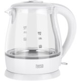 Teesa električno kuhalo za vodu, staklo, 1630 W, bijelo, 1 l | shoptok.hr