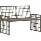  Vanjska klupa Jednobojno Siva i tamno siva 116 x 55 x 82 cm - siva i tamnosiva | shoptok.hr
