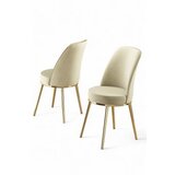 Hanah home Pefa set stolica, 45x91x42 cm, 4 dijela, srebrno-krem boja | Eponuda.ba