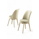 Hanah home set 4 stolice pefa cream gold Cene