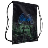 Kruzzel školski ruksak s gaming motivom i torbom za tjelesni, crni, 22 l, 44 cm | shoptok.hr