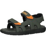 Timberland Odprti čevlji 'Perkins' temno zelena / oranžna | Shoptok.si