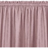  Curtain MILANA color pink style classic 5 cm pole pocket with 3 cm fringe chenille 220x225 HOMEDE | shoptok.hr