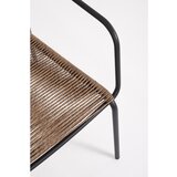 BIZZOTTO Tamno siva/u prirodnoj boji metalna vrtna stolica Jable – | shoptok.hr