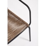 BIZZOTTO Temno siv/v naravni barvi kovinski vrtni stol Jable – | Shoptok.si