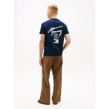 Tommy Jeans Majica 'CITY SIGN' marine / bela | Shoptok.si