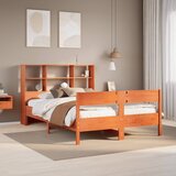 vidaXL Krevet s regalom za knjige bez madraca 120 x 190 cm od borovine Cijene