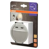 Osram LED noćna lampica za utičnicu sa senzorom LUNETTA 2xUSB LED/13W/230V | Eponuda.com