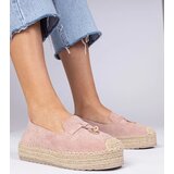 D/CEO marka niezdefiniowana Pink thick-soled espadrilles Elviola | ePonuda.com