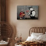  Slika - Mario and Cop by Banksy 60x40 Premium Print | shoptok.hr