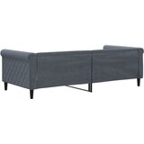  Dnevni krevet tamnosivi 90 x 200 cm baršunasti | shoptok.hr