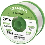 žica za mehko spajkanje ZV16 iz zlitine TC Sn99Cu1 z 1\,6% pretoka 1\,0 mm s premerom na 250 g koluta ZV16 spajkalna žica\, neosvinčena neosvinčeni Sn99\,3Cu0\,7 REL0 250 g 1, (20428468)