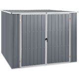 vidaXL Vrtno spremište sivo 195 x 198 x 159 cm od pocinčanog čelika | shoptok.hr