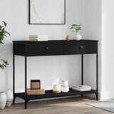 vidaXL Konzolni stol crni 100 x 34,5 x 75 cm od konstruiranog drva Cijene