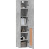 vidaXL Visoka omara betonsko siva 34,5x34x180 cm inženirski les | Shoptok.si