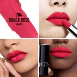 Dior Rouge dolgoobstojna šminka polnilna odtenek 784 Rouge Rose Velvet 3,5 g | Shoptok.si