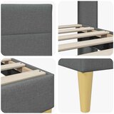  Okvir za krevet Tamno siva 80 x 200 cm tkanina - Tamno siva 80 x 200 cm | shoptok.hr