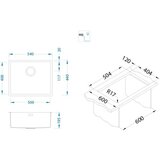 Alveus podgradna sudopera kombino 50 540x440/195 mm | ePonuda.com