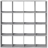 Ormarić z knjige boja hrasta 137,5x29x137,5cm konstruirano drvo | shoptok.hr
