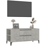 TV ormarić boja betona 102 x 44,5 x 50 cm od konstruiranog drva | Eponuda.ba