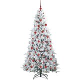  Umjetno božićno drvce s nogom s stalakom Zelena 180 cm PE i PVC | shoptok.hr