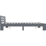  Posteljni okvir siv iz trdne borovine 160x200 cm, (20645348) | Shoptok.si