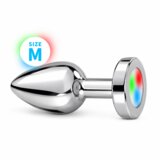 EASYTOYS ANAL analni čep s LED svjetlom, srednji, srebrna Cijene