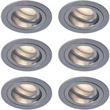 QAZQA Professional Moderno vgradno mesto Gunmetal nastavljivo IP44 - Chuck Cene