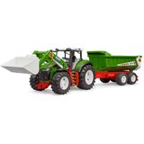 Bruder Traktor Roadmax s čelnim nakladalnikom in prekucno prikolico - 1 k. | Shoptok.si