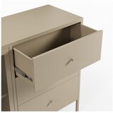 Marckeric Kremno bela kovinska komoda 140x90x40 cm Fayna – | Shoptok.si
