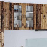  Zidni stakleni ormarić Lucca Staro drvo 80 x 31 x 80 cm | shoptok.hr