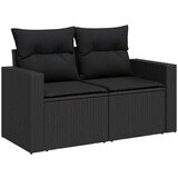vidaXL 8-dijelni set vrtnih sofa od poliratana s jastucima crni | shoptok.hr