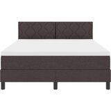  Postelja z vzmetnico z vzmetnico Temno rjava 140 x 200 cm blago, (5000127706) | Shoptok.si