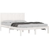  posteljni okvir bel iz trdne borovine 200x200 cm, (20685082) | Shoptok.si