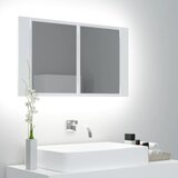 vidaXL LED kupaonski ormarić s ogledalom bijeli 80 x 12 x 45 cm cijene