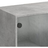  Stolić za kavu sa staklenim vratima boja betona 102x50x42 cm | Eponuda.com