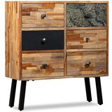vidaXL Komoda sa 6 Ladica od Masivne Obnovljene Tikovine 70x30x76 cm Cijene
