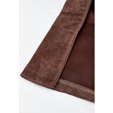 Zazoo Suede Knee High Boots With Zip Brown Lissara | shoptok.hr