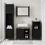  Set ormarića za kupaonicu 3 kom. Crni hrast 40 x 36 x 99,5 cm | shoptok.hr