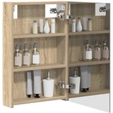 Kupaonski ormar s ogledalom Sonoma hrast 40 x 10,5 x 60,5 cm | shoptok.hr