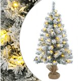 Mini božićno drvce zasnježeno 90 cm 50 LED lampica Topla bijela | shoptok.hr