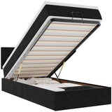  Otomanski okvir kreveta s madraca crni 90x190cm baršunasti | shoptok.hr