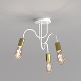  Plafonski luster DOW 3xE27/60W/230V bela/zlatna | Eponuda.com