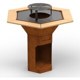 Barbecook Nestor Original Corten žar + Dynamic Centre grill rešetka + bočne police | Shoptok.si