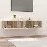TV ormarići 2 kom boja hrasta 80x30x30 cm od konstruiranog drva | shoptok.hr