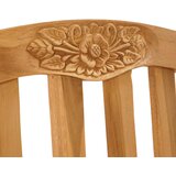 Ručna rezbarena stolica ruža 2 pcs Prirodna 58 x 60 x 90 cm | shoptok.hr