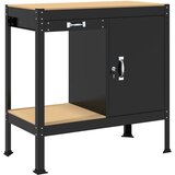  Radne klupe s ladicama Crna 81 x 41 x 145 cm Konstruirano drvo | shoptok.hr